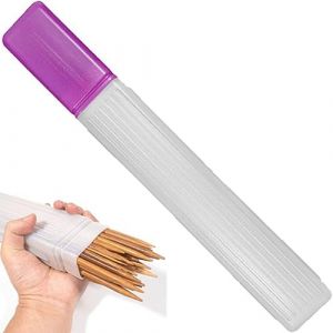 Grand &eacute;tui de rangement en plastique transparent pour aiguilles &agrave; tricoter, bo&icirc;te de rangement pour aiguilles &agrave; tricoter de pull. (pinghebincai, neuf)