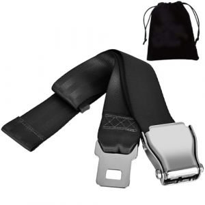 1 Pièce SéCurité Avion Rallonge Ceinture, Rallonge Ceinture de Sécurité Avion, Extension de Ceinture de Sécurité Réglable 20-80 CM, Convient aux Femmes Enceintes et aux Personnes Obèses (Lwtsrp, neuf)