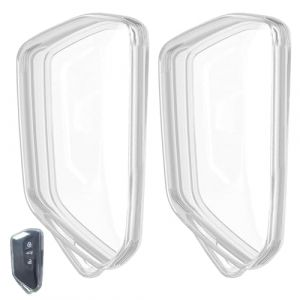 Huybaa 2 pcs Coque Clé Voiture,Compatible avec VW Golf 8 7 5 GTE GTI ID.3 ID.4,Protection Télécommande Auto 3 Boutons,Coque de Protection en TPU Souple pour Cle de Voiture (Elysian Ventures Korlatolt Felelossegu Tarsasag, neuf)