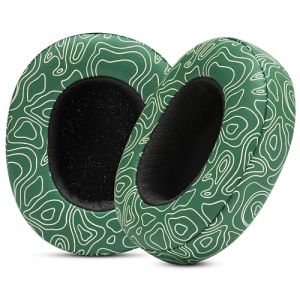 Coussinets de Rechange WC pour Casque Supra-auriculaire Skullcandy Hesh 3 et Crusher, fabriqués par Wicked Cushions | Durabilité, épaisseur et Confort améliorés | Emerald Tide (Wicked Cushions EU, neuf)