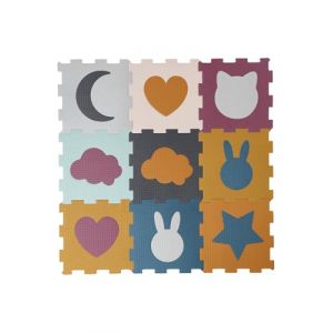 VERTBAUDET Tapis 9 dalles en mousse multicolore TU (VERTBAUDET, neuf)