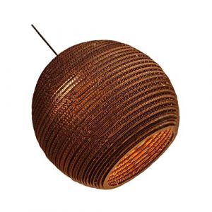 HORIALENCE Lustre Suspendu En Papier Sph&eacute;rique Nid D'abeille Style Sud-est Asiatique, 20x18 Cm, &agrave; Suspendre D&eacute;corative Pour Restaurant Et Salon, Luminaire Solide Sans Ampoule, 220v (WENQio, neuf)