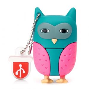 Clé USB 64 Go Clef USB 2.0 Clé à Molette Flash Drive Stockage Disque Mémoire Stick en Forme de La Chouette pour Stockage de Données Externes (Laura & Jason's Store-EU, neuf)