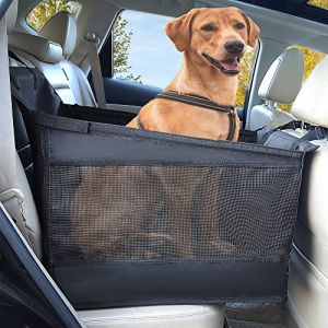 kmirepa Grand siège de voiture pour chien – Siège de voiture pour chiens de grande taille, demi-hamac pour chien résistant à l'eau pour voitures, siège complet, demi-siège et couverture du sol (Cui's Store, neuf)