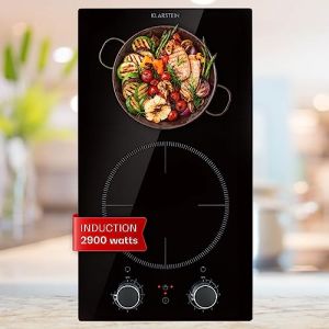 Klarstein Plaque Induction Encastrable 2900W - Table de Cuisson 2 Feux Avec S&eacute;curit&eacute; - Table de Cuisson &Eacute;lectrique 2 Foyers (Klarstein France, neuf)
