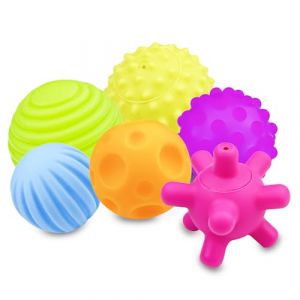 Relota 6 Morceaux Balle Sensorielle, Balles Sensorielles Textur&eacute;, Sensory Jouet Enfant, Jouet D'&eacute;veil, Balle Pr&eacute;hension Sensoriel Convient Enfants, Plusieurs Couleur, Mati&egrave;re Plastique Souple (FERESTEANU MARIGAB S.R.L., neuf)
