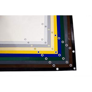 B&acirc;che de protection en PVC 700 g/m&sup2; avec &oelig;illets - B&acirc;che de protection mate - ind&eacute;chirable - Solide - Noir - 2,5 m x 8 m (ANKO Planen GmbH, neuf)