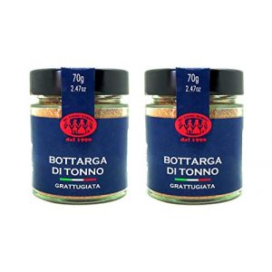 Bottarga de Thon r&acirc;p&eacute; Su Tianu Sardu - 2 paquets de 70g - Fait &agrave; la main en Sardaigne, Italie - Caviar de la M&eacute;diterran&eacute;e - Poutargue Boutargue sarde Kosher (TASTAI - mediterranean food experience, neuf)