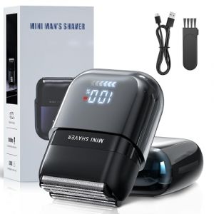 Yeerain Mini Rasoir &Eacute;lectriques pour Hommes avec Affichage LED, Rasoir &Eacute;lectrique &Eacute;tanche IPX7, Mini Rasoir Portable Silencieux et Lavable, Rasoir Homme (Skysky Shop, neuf)