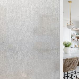 Shackcom Film &Eacute;lectrostatique Fen&ecirc;tre Film de Vitre Autocollant Bon Intimit&eacute; Protection Auto-Adh&eacute;sif Anti Regard Sticker Anti-UV D&eacute;coratif pour Bureau Chambre Cuisine Maison-J082 90x400cm (CurioHouse, neuf)