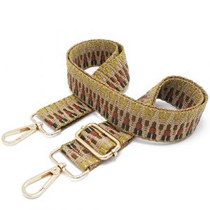 Bandouliere pour Sac a Main Sangle Sac Bandoulière Femmes Réglable Remplacement Bag Purse Straps F02 3.8cm/Gold (Kocris Casa EU, neuf)