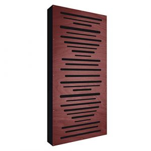 Addictive Sound Panneau Acoustique Mural 'AbFuser WOOD' 100x50x11 cm - Diffuseur Acoustique Bois - Panneaux Acoustiques Pour Home Studio Musique - Panneau Bois Mural - Panneau Acoustique Bois - Acajou (Addictive Sound, neuf)