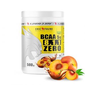 BCAA POUDRE 8.1.1 Zero - Acides Amin&eacute;s Musculation Vegan - Votre Alli&eacute; Pour Des Entra&icirc;nements Efficaces - Performance Accentu&eacute;e - 500g - Saveur Th&eacute; P&ecirc;che - Eric Favre (Eric Favre - Boutique Officielle, neuf)