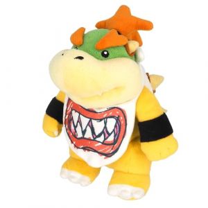 Sanei Super Mario All Star Collection 8" Bowser Jr. Plush, Small (GJG AUDIO, neuf)