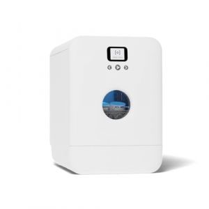 DAAN TECH Bob - Lave-vaisselle Compact 3 Couverts Encastrable - Pose Libre, Avec Réservoir, Portable - Séchage Naturel - Assiette 29 cm - Label Origine France Garantie, Eco-Conçu (White) (Daan Tech, neuf)