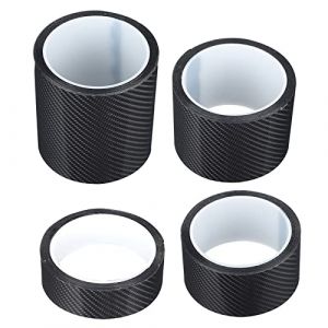 Bediffer Autocollant en Fibre de Carbone, Autocollant Voiture Stickers Film de Protection pour Porte de Voiture, Autocollant Anti-Rayures, Accessoire de Voiture pour la Plupart des (Looeisp-EU, neuf)