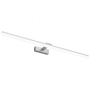 Klighten 28W LED Lampe à miroir, Lampe Armoire Miroir, Applique Murale Intérieure, Réglable Angle Applique Lampe pour Miroir Armoir Tableau Toilette Meuble, Blanc Froid 6000K, Argent (Klighten-EU, neuf)