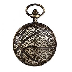 JewelryWe Montre Gousset Homme Et Femme R&eacute;tro,Montre de Poche &agrave; Quartz Vintage avec Relief,Collier Montre Fantaisie pour Pansement,Costume,Cadeau pour Homme et Femme (JewelryWe Bijoux, neuf)