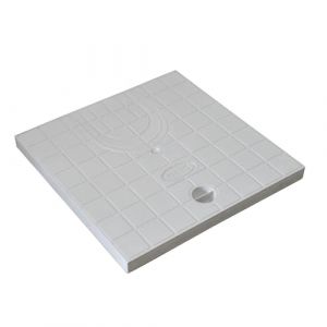 Jardibric - Couvercle de Regard Pré-découpé pour Collecteur des Eaux Pluviales en Polypropylène Renforcé - Dim Net 28x28 - Adapté aux Regards de 30 x 30 cm (Jardibric, neuf)