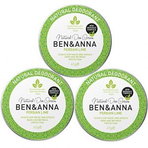 BEN & ANNA Deocreme Persian Lime Déodorant crème naturelle pour homme et femme contre la transpiration excessive Vegan & Cosmétique naturel Déodorant ferme sans aluminium (iqproduct, neuf)
