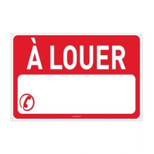 AUA SIGNALETIQUE - Panneau Immobilier A Vendre/A Louer En Akilux 5 mm - Pr&eacute;-Perc&eacute; (Panneau A Louer, 60 x 40 cm) (AUA SIGNALETIQUE, neuf)