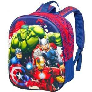 Sac à Dos 3D pour Maternelle – Cartable pour Avengers Fan, 31x26x11 cm, Polyester, Idéal pour les Loisirs et les Effets Personnels des Enfants, Cadeau 2 à 7 ans, Voyage (clondo, neuf)
