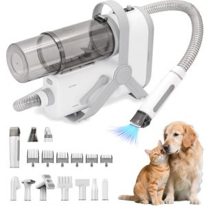 Aspirateur Poil de Chien Chat, Pulseur pour Chiens Silencieuse Aspirateur Chien Toilettage avec 10 Outils de Toilettage 2.0L R&eacute;cipient (Toys Beichen, neuf)