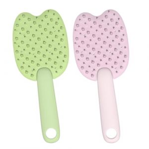 Brosse de Massage pour Chat | 2 Pi&egrave;ces Accessoires de Bain &agrave; Double Face Apaisante pour Animaux | Brosse pour Petit Chien - Pour Lavage Int&eacute;rieur Ext&eacute;rieur Salle De Bain Appartement Meubles (广州余逞商贸有限公司, neuf)
