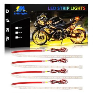 YM E - Bright voiture LED bande lumineuse peut couper sous - marine marine marine souterraine LED &eacute;clairage moto camion Golf chariot int&eacute;rieur ext&eacute;rieur &eacute;tanche ip68 24INCH 72smd 12V, Ambre (4PCS) (EverBright, neuf)