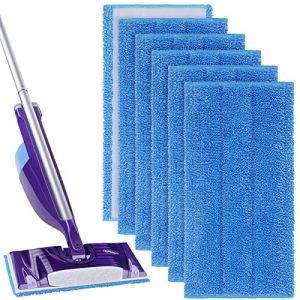 Vicloon Lingette pour Swiffer Wet Jet, 6PCS Serpill&egrave;res en Microfibre Compatible Swiffer Wet Jet, Lingettes R&eacute;utilisable pour Swiffer Wet Jet, Chiffon Rechange pour Swiffer Wet Jet Balai Spray (Vicloon&reg;-FR, neuf)