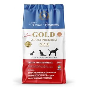 Croquettes pour Chien - Gold Adult Premium 28/16 Low Grain (20kg) Chiens Adulte - France croquettes (France croquettes, neuf)