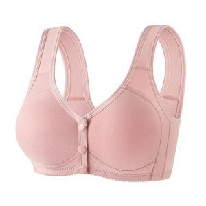 G&eacute;n&eacute;rique Soutien Gorge Fermeture Devant Brassiere Sport Femme - Soutien-Gorge sans Fil Avec Fermeture &agrave; Pression sur le Devant Sans Armature Coton Push Up Soutiens-Gorge Classiques Bustier Yoga (neumixs, neuf)