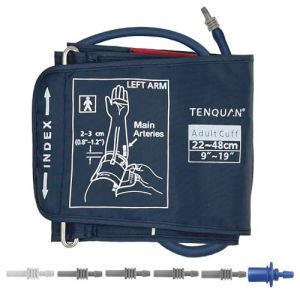 TENQUAN Tensiometre Bras 8.6"-18.9" (22-48cm), Brassard de Tensiometre Pour Tensiomètre Connecter, Seule La Brassard Tension Bp N'Inclut Pas la Machine (Tenquan FR, neuf)