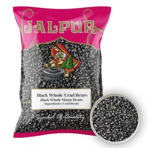 Haricots urd noirs entiers - soja noir - 1 kg (Jalpur Millers Online, neuf)