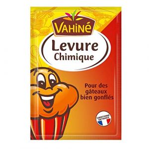 Vahiné Levure Chimique Pour des Gâteaux Bien Gonflés par 5 Sachets de 11g (lot de 5 soit 25 sachets) (Libertylux, neuf)