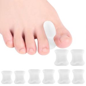 Lot de 8 séparateurs d'orteils en gel - Séparateurs d'orteils - Correction de l'hallux valgus - En silicone - Séparateurs d'orteils - Séparateurs d'orteils en silicone - Séparateurs d'orteils - Grand (HongXiaoZhang, neuf)