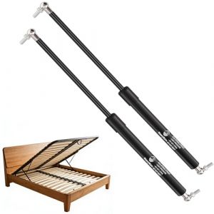 WateryWave 600MM 500N Verin a Gaz avec T&ecirc;tes Jointes &agrave; Bille Verin Hydraulique de Coffre pour lit et fen&ecirc;tre de camion, bateau, coffre lourd, couvercle (Poids du couvercle adapt&eacute; 43-56kg) 2pcs (xingxinxinxi, neuf)