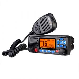 Retevis RA27 Marin &Eacute;metteur-r&eacute;cepteur, IP67 &Eacute;tanche Talkie Walkie, Class D DSC, GPS, 88 Cha&icirc;nes, Dual/Tri-Watch, Radio VHF Marine Fixe pour Yachts, Marinas (1 Pi&egrave;ce, Noir) (RetevisDirect, neuf)