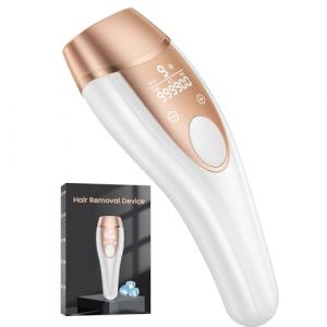 21J &Eacute;pilateur Lumi&egrave;re Puls&eacute;e, IPL &Eacute;pilateur Laser avec Fonction de Refroidissement, Salon &agrave; la Maison,9 Niveaux Laser Epilation pour Femme et Homme, Corps Aisselles, Blanc (SIA Baltic Green support, neuf)