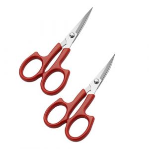 Mikinona 2pi&egrave;ces Ciseaux Sourcil Professionnelle Pour Coupe De Cheveux Moustache Barbe Outil De Beaut&eacute; Compact Et L&eacute;ger Pratique Pour Usage Salon Et Personnel (Dawn Cedar, neuf)