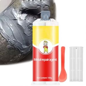 Soudure &agrave; Froid Metal,P&acirc;te R&eacute;paration en M&eacute;tal,Magic Welding Glue 100g AB Glue,Colle Metal Extra Forte,Soudure Magique Colle, Colles &Eacute;poxy M&eacute;tal,pour R&eacute;servoirs Carburant,Plomberie (Seaneene, neuf)
