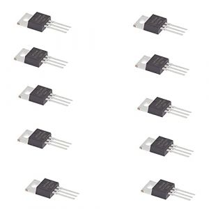 HeyNana Lot de 10 transistors MOSFET IRFZ44N N - Puissance de canal - 49 A - 55 V (Hey Nana, neuf)