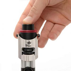 Bar Amigos® Champagne Pressure Stopper Red Rouge – Pression Bouchon Pour Bouteille de Champagne et Vin Pétillant Saver Pump Sealer Preserver Avec La Technologie Brevetée Et Innovante Rappel Date Commutateur Pour garder votre bouteille de vin mousseux frai