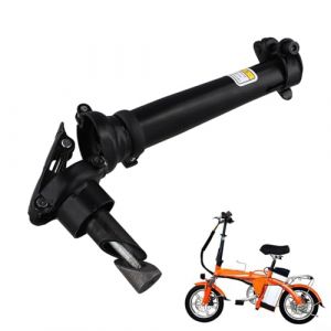 Potence de vélo pliable en fer, tige de guidon réglable à dégagement rapide de 25,4 mm pour vélos électriques pliants de 35,6 cm, accessoires de vélo (pliable à gauche) (Carpango, neuf)