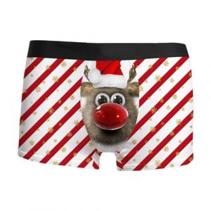 Calecon Noel Homme Sexy, Calecon Homme Leopard Caleçon Homme Drole Boxer Noel Lingerie Erothique Sexy Dessous Homme Tenue Pere Noel Sexy Homme Cadeau Homme Pas Cher (IHUAE, neuf)