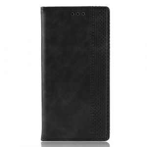 Dedux R&eacute;tro Coque Compatible avec LG k30 2019 Cover, Etui Portefeuille en Cuir Fermeture Magn&eacute;tique Porte Folio Folio pour Cartes, Noir (Dedux, neuf)
