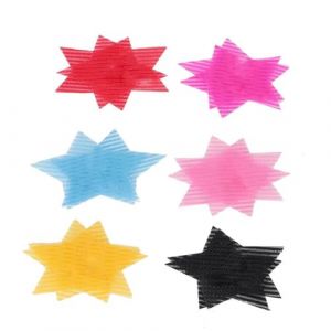 DGLDCSHUAI 12 pi&egrave;ces autocollant de cheveux en forme d'&eacute;toile pince &agrave; cheveux fixe p&acirc;te &agrave; cheveux accessoires de cheveux (Cshuai-US, neuf)