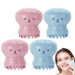 Lot de 4 brosses exfoliantes en silicone pour femme - Style pieuvre - Pour massage (YoOpaTia, neuf)
