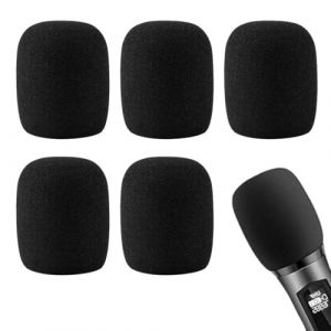LACHT 5 Pi&egrave;ces Housse De Microphone En Mousse Epaisse, Mousse Micro Anti Bruit, Bonnette Micro En Mousse, Mousse Micro,Pour Ktv, Performance Sc&egrave;ne, Blue Yeti,Yeti Pro,Shure (candy27seven, neuf)