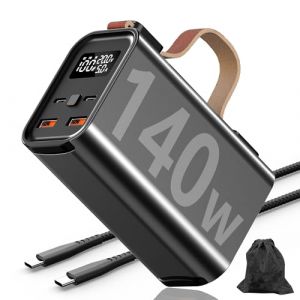 50000mAh Batterie Externe 140W Laptop Power Bank Charge Rapide avec &eacute;cran num&eacute;rique Chargeur Portable Grande capacit&eacute; 4 Sorties et 2 entr&eacute;es Batterie Externe pour Smartphones iPad MacBook Pro Laptop (XINGXINGXIANGRONG1, neuf)